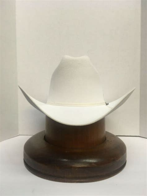 Stetson Cowboy Hat 6x Beaver Fur White Rancherfree Hat Brush Ebay