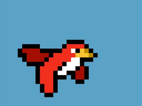 Flying Bird Pixel Art By Francely Nataly On Dribbble