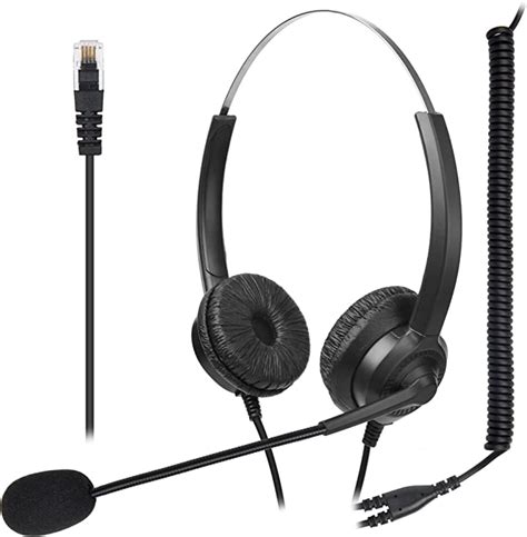 Voistek Call Center Noise Cancelling Microphone Phone Headsetwired