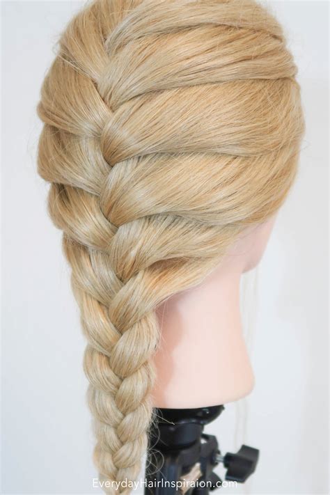How To French Braid Way Of Adding Hair Everyday Hair Inspiration