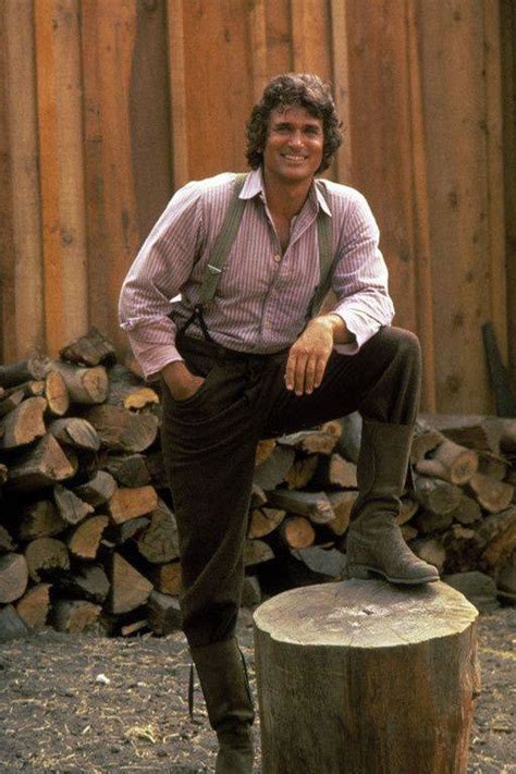 michael landon as charles ingalls on the classic tv series little house on the prairie