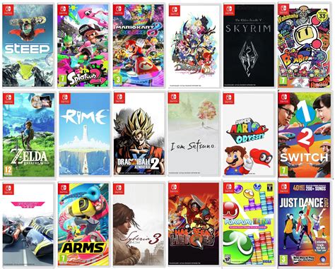 Nintendo Switch Games I Put Some Game Covers Together Rnintendoswitch