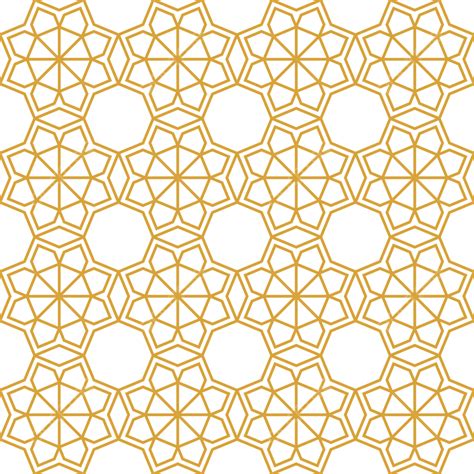Arabic Pattern Islamic Vector Png Images Gold Islamic Seamless Pattern