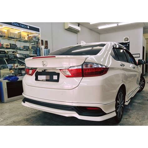 The 2014 honda city is available in five colours: Honda City Spoiler With LED Break Light 2014-2019 | Shopee ...
