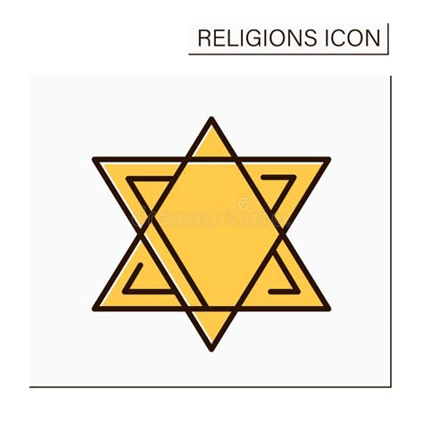 Judaism Color Icon Stock Vector Illustration Of Believe 235560232