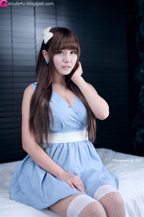 Xxx Nude Girls Ryu Ji Hye Blue And White Dress