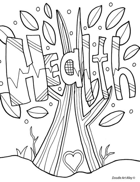 Health Coloring Pages At Free Printable Colorings