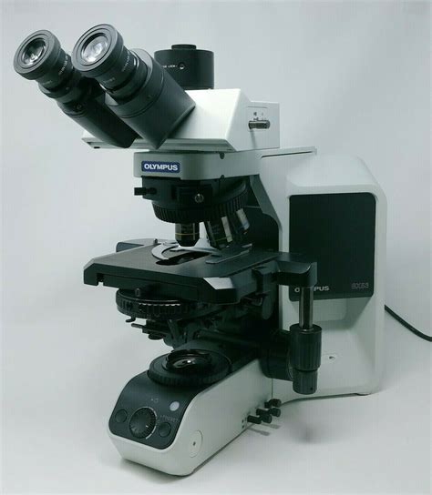 Olympus Microscope Bx53 With Dic And Trinocular Head Nc