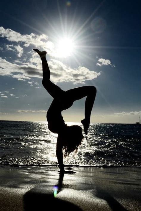 Love The Strength And Calmness Of Her Inverted Asana That