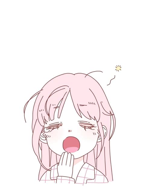 Girl Yawning Wallpaper Anime Chibi Anime Anime Art Girl