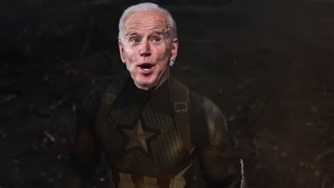 Old captain america or joe biden?#avengersendgamespoilers pic.twitter.com/kz1cmcu9pk. That 'Avengers: Endgame' Election Video Is Dividing the ...