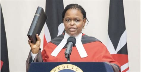 Martha Koome Sworn In As Kenyas First Female Chief Justice