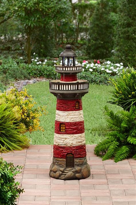 Spruce Up Your Outdoor Space With Our Lighthouse Fountain Solar Light