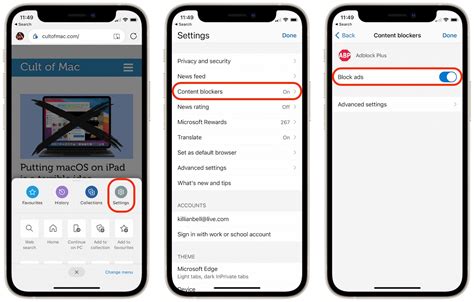 How To Block Ads In Microsoft Edge For Iphone And Ipad