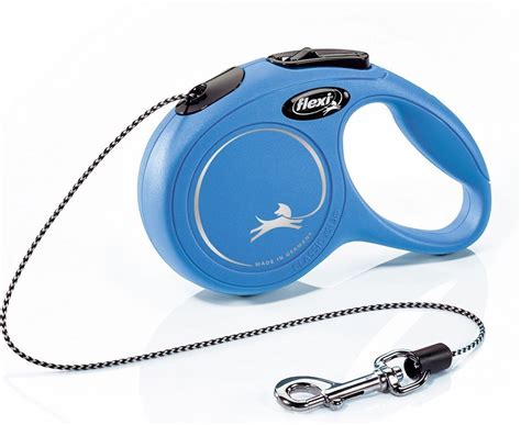 Flexi Classic Nylon Cord Retractable Dog Leash Blue X Small 10 Ft
