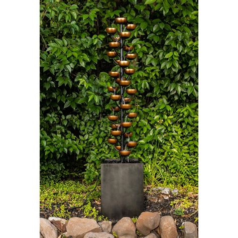 165cm 65” Bloomington Cascading Cup Fountain Costco Uk