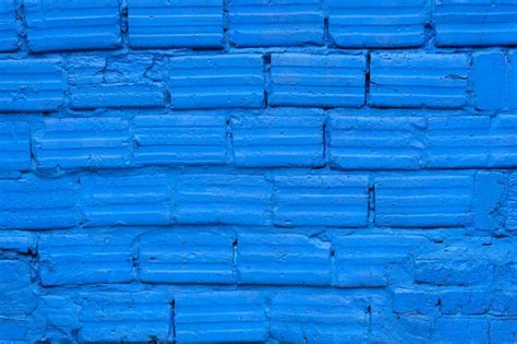 Premium Photo Modern Blue Brick Wall Texture For Background