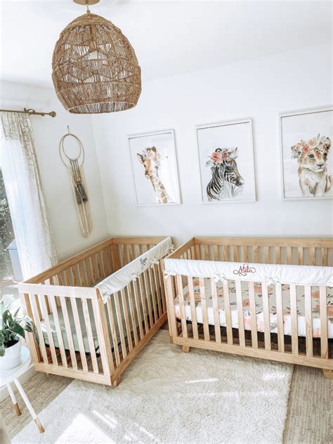 Twin Nursery Ideas A Sweet Boho Style Room For Mila And Liam Project