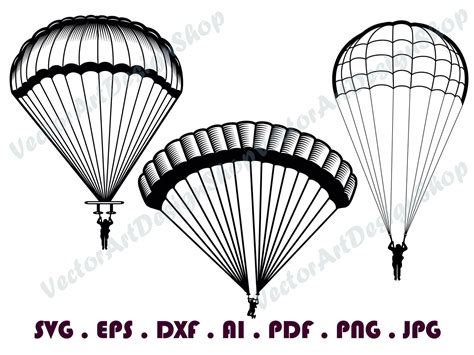 Parachute 1 Svg Parachuting Svg Parachute Clipart Etsy