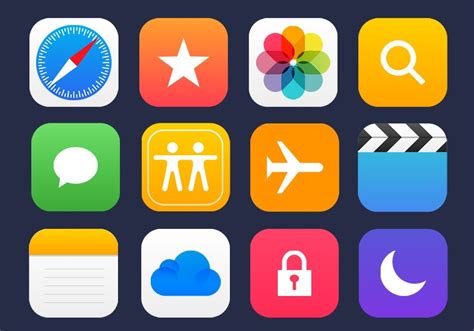 App icons can be even move confusing: 36 Apple Apps Vector Icons - GraphicsFuel