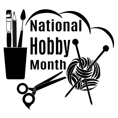 National Hobby Month Idea For A Post Banner Flyer Or Postcard