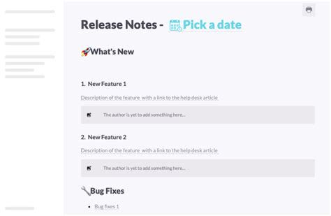 Software Release Notes Templates In ClickUp Docs Word