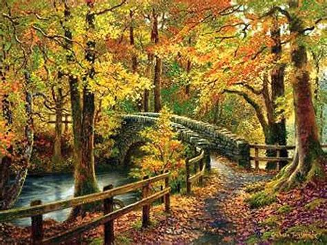 Covered Bridge In Autumn Wallpapers Wallpaper Cave
