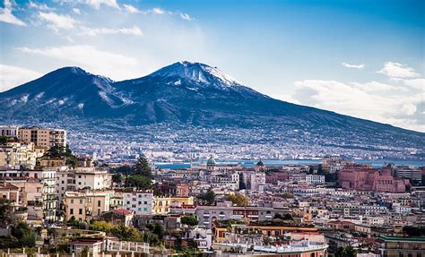 Hd Wallpaper Naples Italy Sea Vesuvius Landscape Tourism City