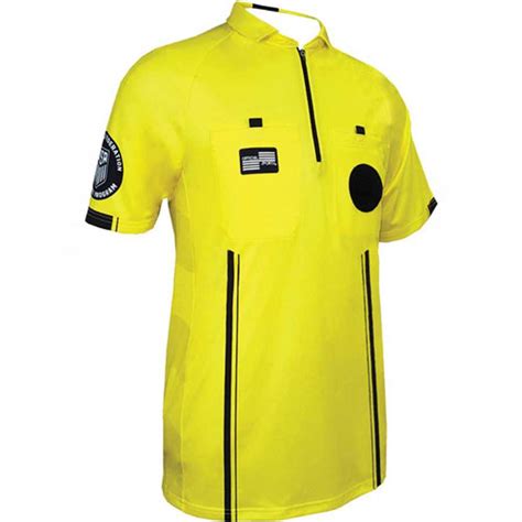 Ussf Pro Yellow Stripe Ss Referee Jersey