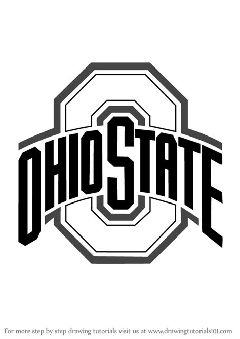 Step By Step How To Draw Ohio State Buckeyes Logo