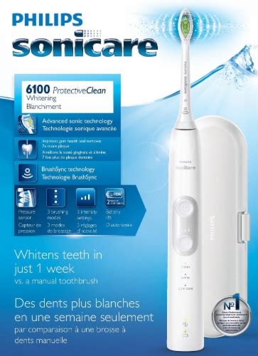 Philips Sonicare 6100 Protective Clean Whitening Toothbrush 1 Ct Ralphs