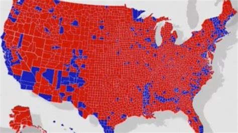 Us Election Map Trump Shares County Level Results To Impugn Bidens