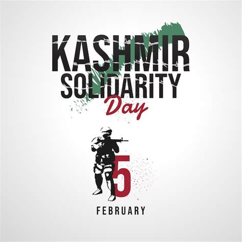 Premium Vector Kashmir Solidarity Day 5th February Vector Illustration