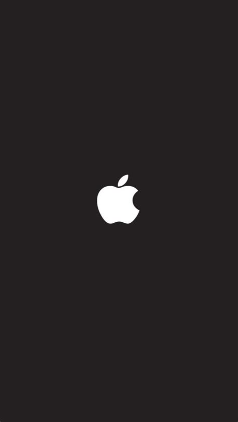 White Apple Logo On Black Background Apple Wallpaper Apple Wallpaper