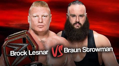 Brock Lesnar Vs Braun Strowman Wwe Universal Chamionship Omg Moment
