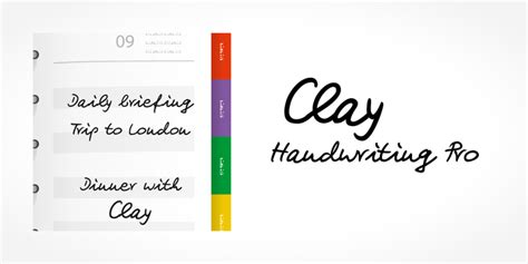 Handwriting fonts are an easy way to add a personal touch to your content. Clay Handwriting Pro | Webfont & Desktop font | MyFonts