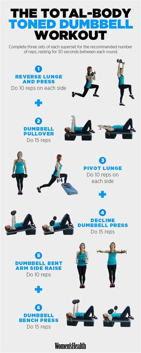 How To Use Dumbbell Workout And Total Body Toning On Pinterest