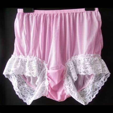 Handmade Panty Fair Pink Vintage Style Nylon Tricot Sissy Panties Briefs Sz Ebay White