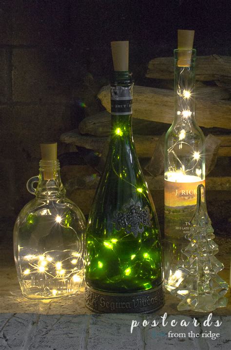 Diy Wine Bottle Luminaries Postcards From The Ridge