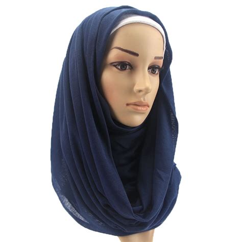 Hot Sale Plain Muslim Hijab Islamic Women Hijab Muslim Hijab Jersey Scarf Hijabs Cotton Scarves