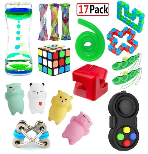 Figit Fidget Sensory Bundle Toys Set Stress Relief Toy For Autism Adhd Tool 28pc Educational