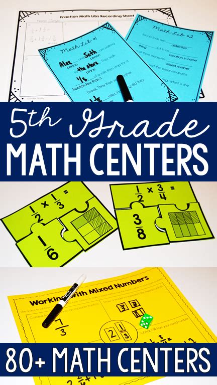 All The Fifth Grade Math Centers You Need For The Entire Year Are You