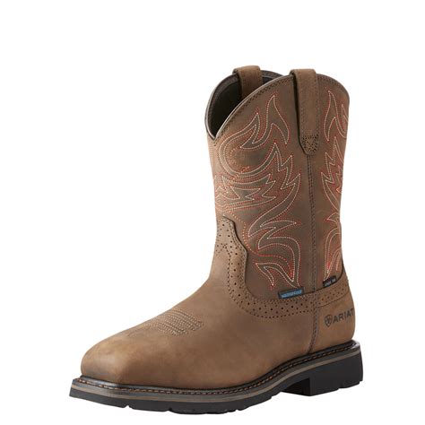 Irish setter men's ashby 6 safety toe work boots, brown. Men's Sierra Delta H2O Steel Toe Boot | Ariat 10023056