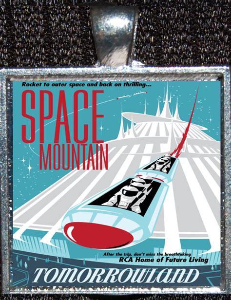 Space Mountain Attraction Poster Tomorrowland Walt Disney Etsy Denmark