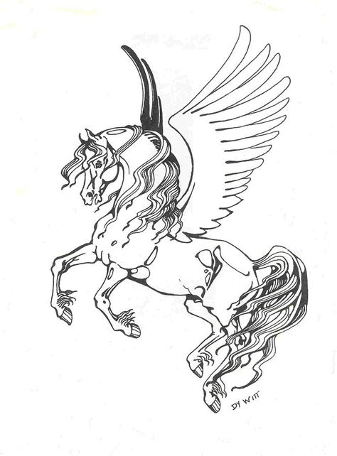 Pegasus Coloring Pages Learny Kids