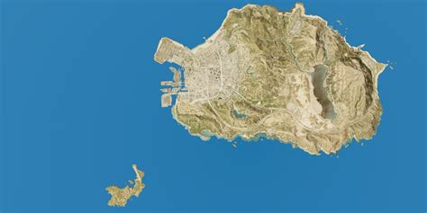 Gta Cayo Perico Island Size Compared To Full Los Santos Map