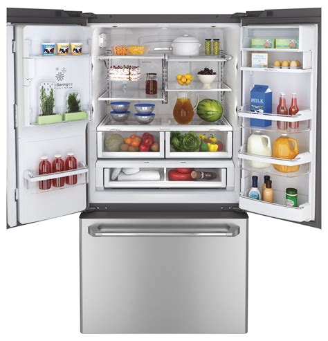 Ge Cafe Stainless French Door Refrigerator Cfe29tsdss Abt
