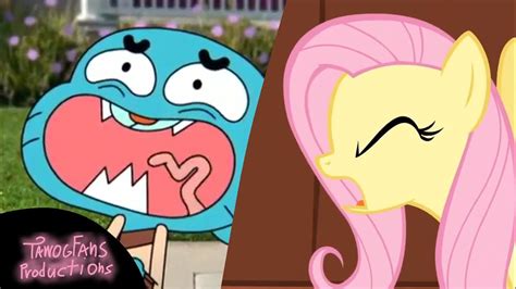 Fluttershy Screams In Gumballs Voice Mlptawog Youtube