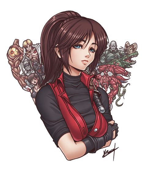 Claire Redfield Bust By Karosu Maker On Deviantart Video Game Tattoos Resident Evil Collection