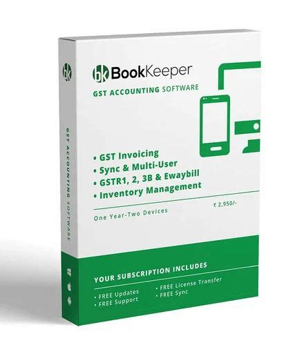 Book Keeper App Gst Accounting Software Two Devices 1 Year Email